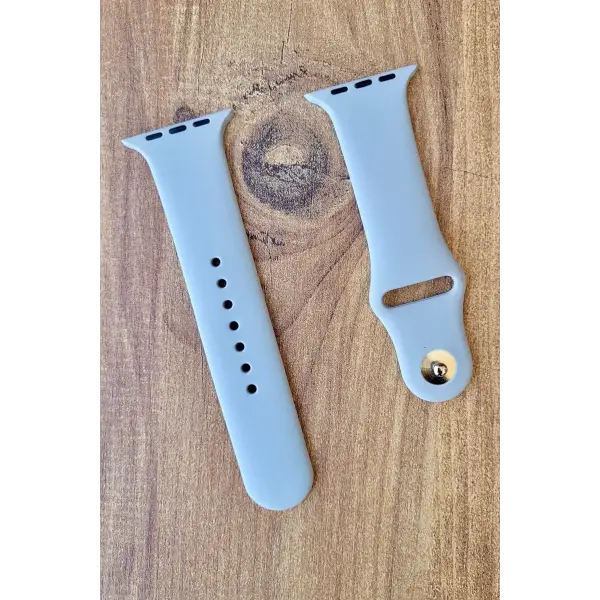 Gri Renk Watch Uyumlu A Kalite 42mm 44mm 45mm 49mm 1/2/3/4/5/6/se/7/8/Ultra Akıllı Saat Kordonu