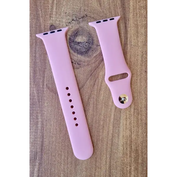 Pembe Renk Watch Uyumlu A Kalite 42mm 44mm 45mm 49mm 1/2/3/4/5/6/se/7/8/Ultra Akıllı Saat Kordonu