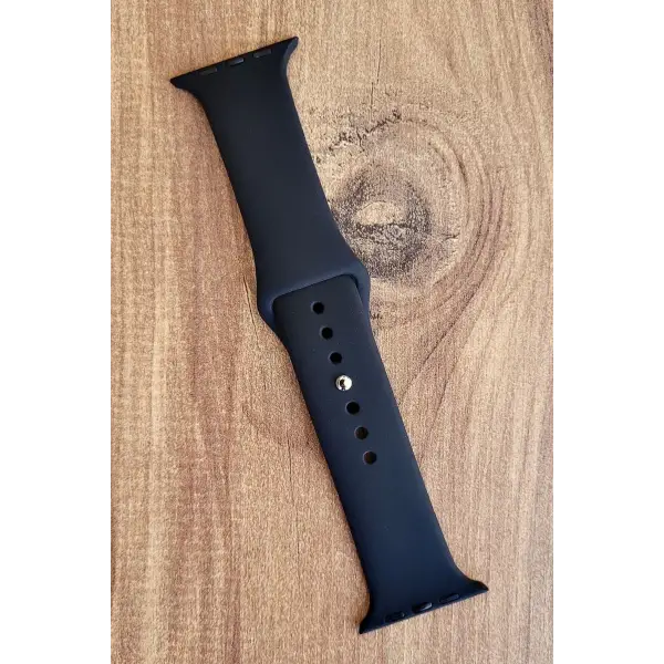 Siyah Renk Watch Uyumlu A Kalite 42mm 44mm 45mm 49mm 1/2/3/4/5/6/se/7/8/Ultra Akıllı Saat Kordonu