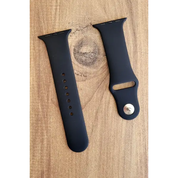 Siyah Renk Watch Uyumlu A Kalite 42mm 44mm 45mm 49mm 1/2/3/4/5/6/se/7/8/Ultra Akıllı Saat Kordonu