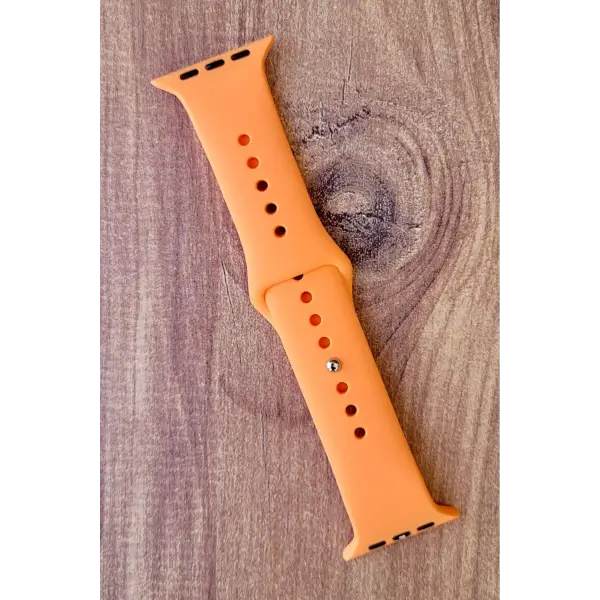 Turuncu Renk Watch Uyumlu A Kalite 42mm 44mm 45mm 49mm 1/2/3/4/5/6/se/7/8/Ultra Akıllı Saat Kordonu