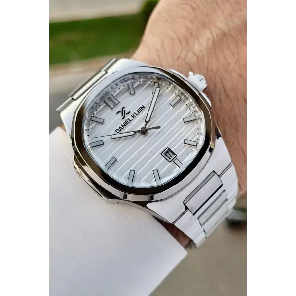 Daniel Klein DKISTE1399 Kadranı ve Kordonu Gümüş Renk Hediye Paketli Takvimli Erkek Kol Saati