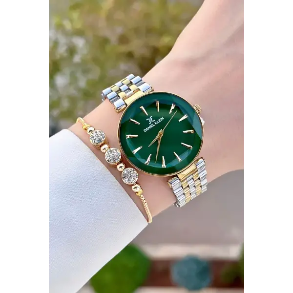 Daniel Klein DK1ISTE1409 Gold Gümüş Renk Hediye Paketli Kadın Kol Saati ve Bileklik