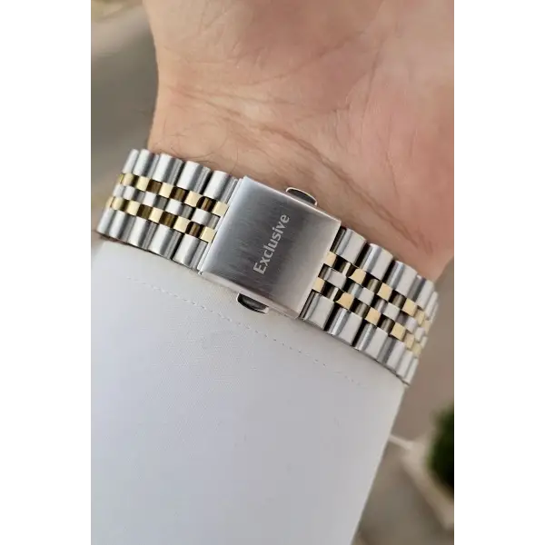 Daniel Klein DKISTE1431 Gold Gümüş Renk Göstergeli Erkek Kol Saati