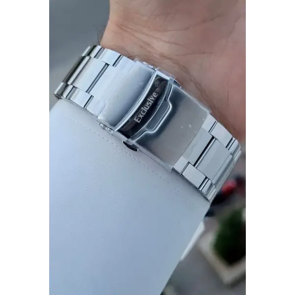 Daniel Klein DKISTE1438 Exclusive Kadranı Lacivert Kordonu Gümüş Renk Erkek Kol Saati