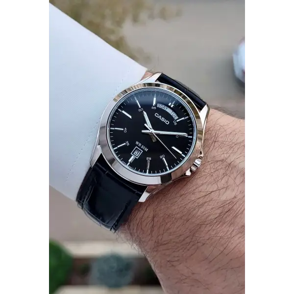 Casio CSISTE187 Kasası Metalik Kordonu Siyah Renk 2 Yıl Garantili Erkek Kol Saati
