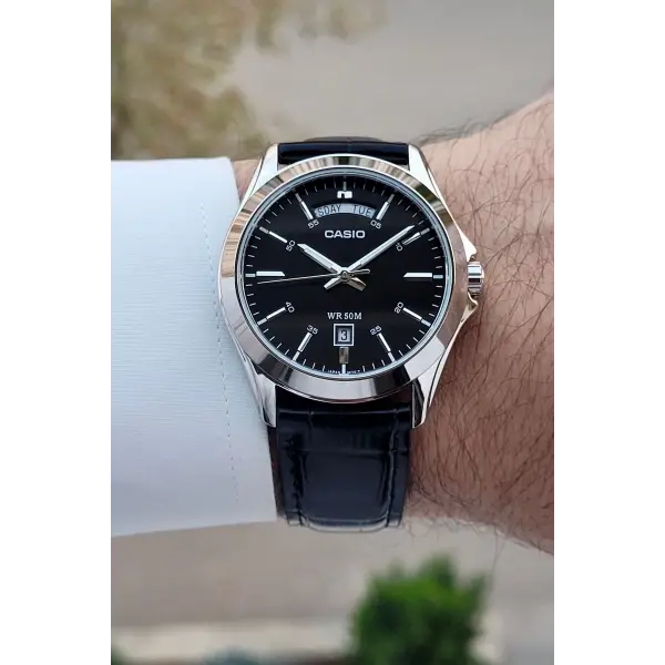 Casio CSISTE187 Kasası Metalik Kordonu Siyah Renk 2 Yıl Garantili Erkek Kol Saati
