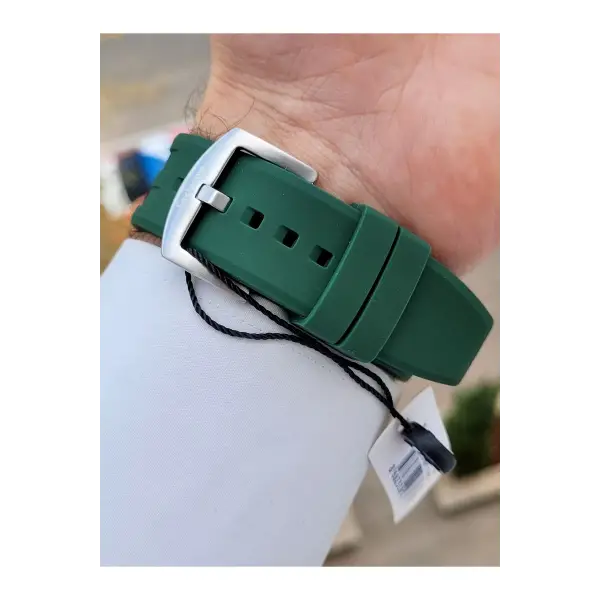 Daniel Klein DKISTE1467 Kasası Gümüş Kordonu Yeşil Renk Göstergeleri Aktif Erkek Kol Saati