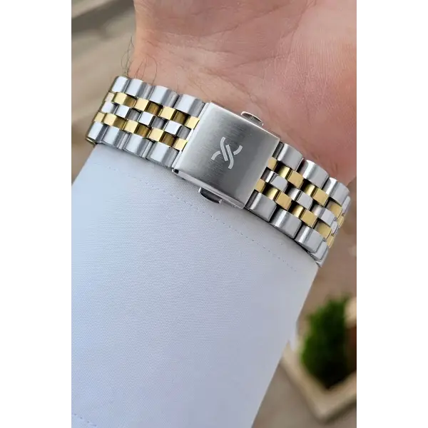 Daniel Klein DKISTE1477 Gold Gümüş Renk Erkek Kol Saati