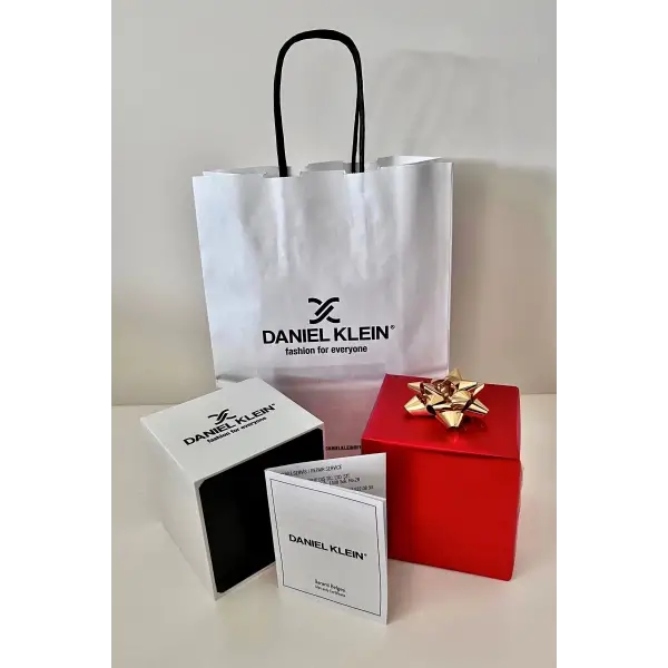 Daniel Klein DKISTE1541 Kadranı Yeşil Kordonu Gold Gümüş Renk 28 mm Kristal Cam Kadın Kol Saati ve Bileklik