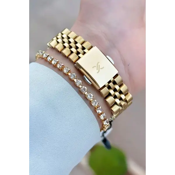 Daniel Klein DKISTE1532 Gold Renk 30 mm Kadın Kol Saati ve Bileklik