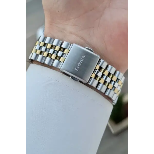 Daniel Klein DKISTE1518 Kadranı Yeşil Kordonu Gold Gümüş Renk 43 mm Erkek Kol Saati