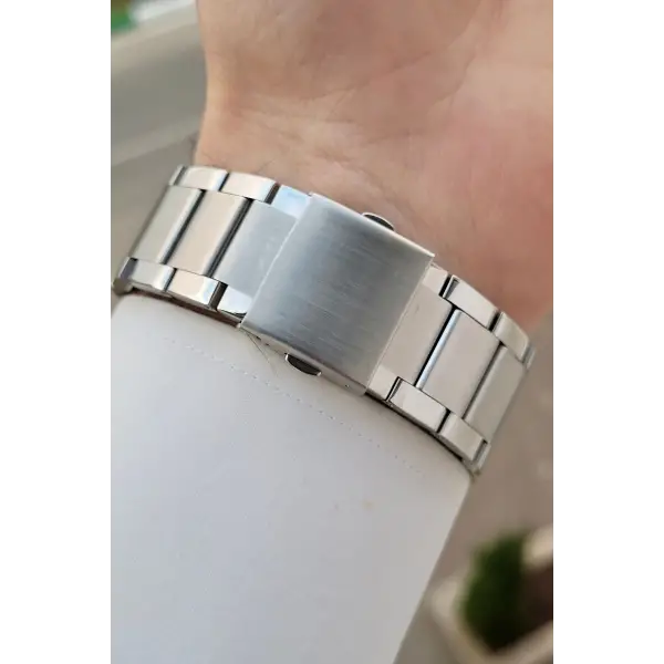 Ferrucci FCISTE323 Kadranı Siyah Kordonu Gümüş Renk Erkek Kol Saati