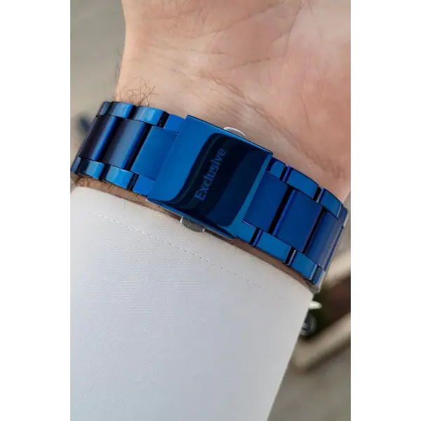 Daniel Klein DKISTE1570 Kasası Rose Kordonu Lacivert Renk 45 mm Erkek Kol Saati