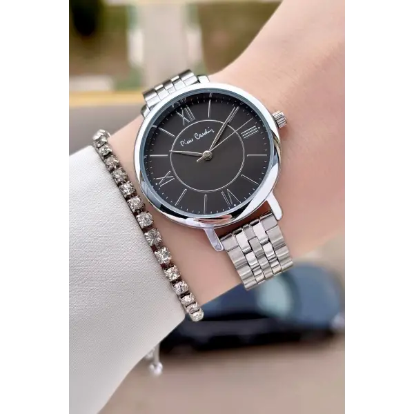 Pierre Cardin PCISTE23 Kadranı Siyah Kordonu Gümüş Renk 36 mm Kadın Kol Saati