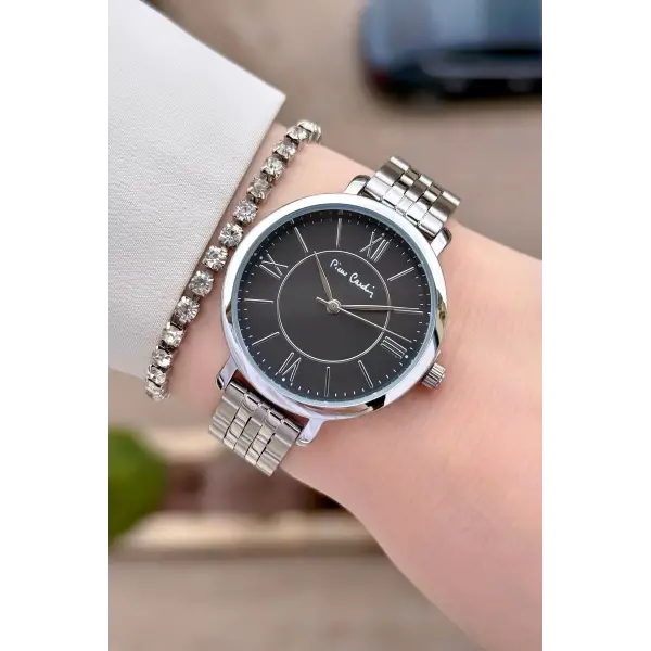 Pierre Cardin PCISTE23 Kadranı Siyah Kordonu Gümüş Renk 36 mm Kadın Kol Saati