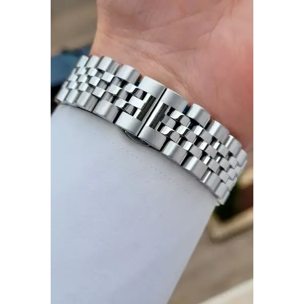 Daniel Klein DKISTE1585 Kadranı Lacivert Kordonu Gümüş Renk 42 mm Erkek Kol Saati