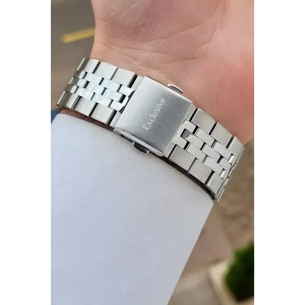 Daniel Klein DKISTE1552 Kadranı Siyah Kordonu Gümüş Renk 43 mm Erkek Kol Saati