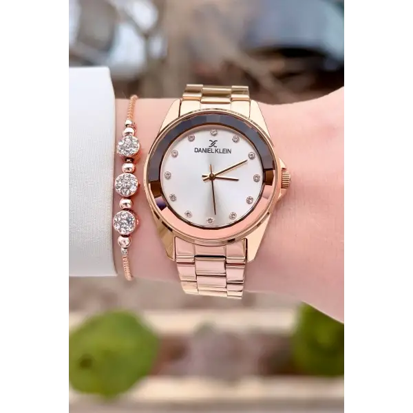 Daniel Klein DKISTE1568 Rose Renk Kadın Kol Saati ve Bileklik