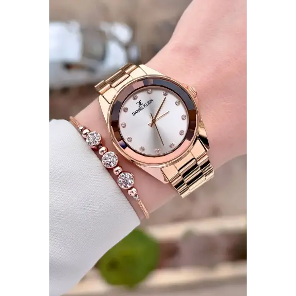 Daniel Klein DKISTE1568 Rose Renk Kadın Kol Saati ve Bileklik