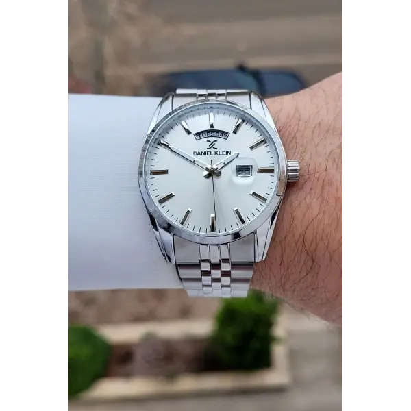 Daniel Klein DKISTE1583 Gümüş Renk 42 mm Erkek Kol Saati