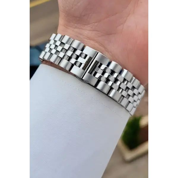 Daniel Klein DKISTE1586 Kadranı Yeşil  Kordonu Gümüş Renk 42 mm Erkek Kol Saati