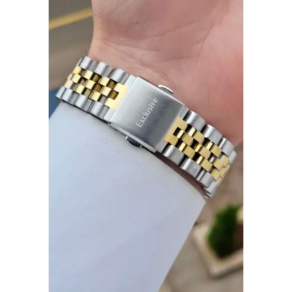 Daniel Klein DKISTE1603 Kadranı Lacivert Kordonu Gold Gümüş Renk 42 mm Erkek Kol Saati