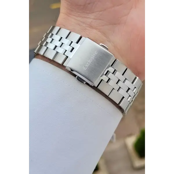 Daniel Klein DKISTE1553 Kadranı Lacivert Kordonu Gümüş Renk 43 mm Erkek Kol Saati