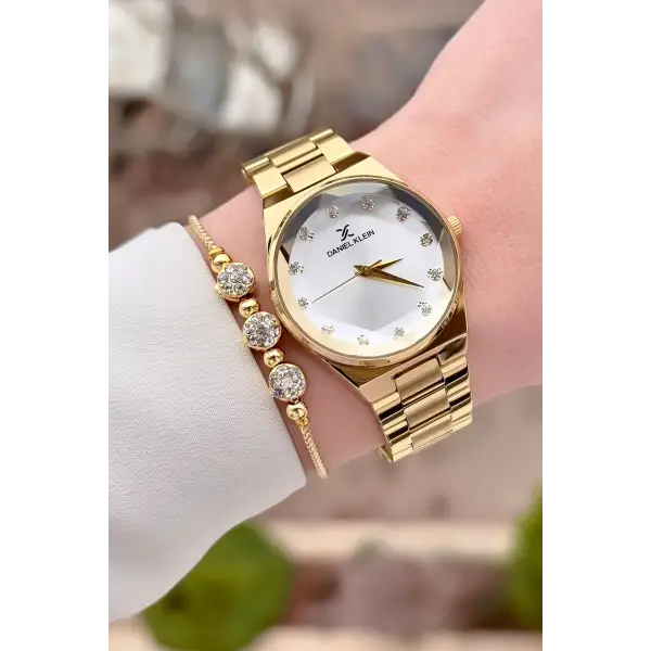 Daniel Klein DKISTE1561 Gold Renk Kadın Kol Saati ve Bileklik