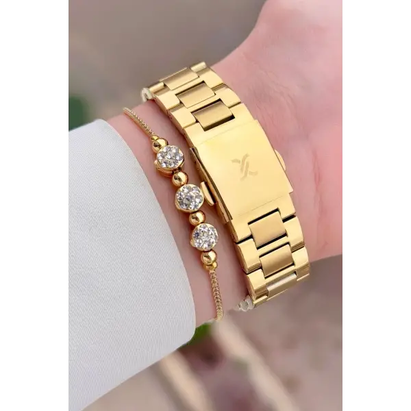 Daniel Klein DKISTE1561 Gold Renk Kadın Kol Saati ve Bileklik