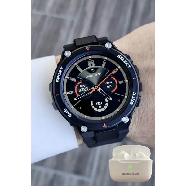 Pusulalı Barometreli Android/ios Uyumlu Akıllı Saat ve Bluetooth Kulaklık