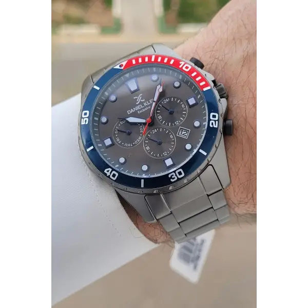 Füme Renk Iç Göstrgeleri Aktif Hediye Paketli Erkek Kol Saati