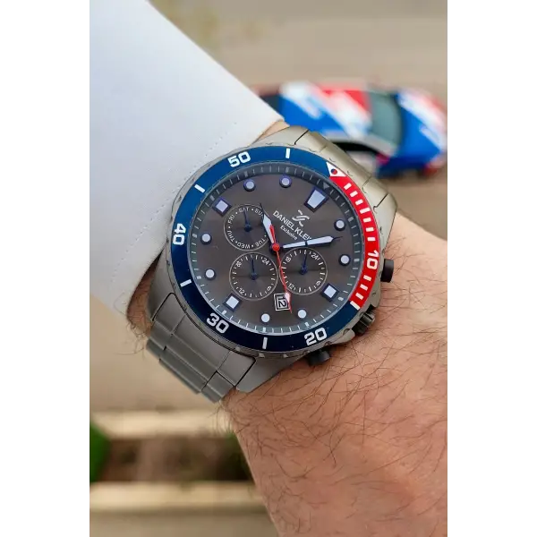 Füme Renk Iç Göstrgeleri Aktif Hediye Paketli Erkek Kol Saati