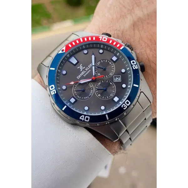 Füme Renk Iç Göstrgeleri Aktif Hediye Paketli Erkek Kol Saati