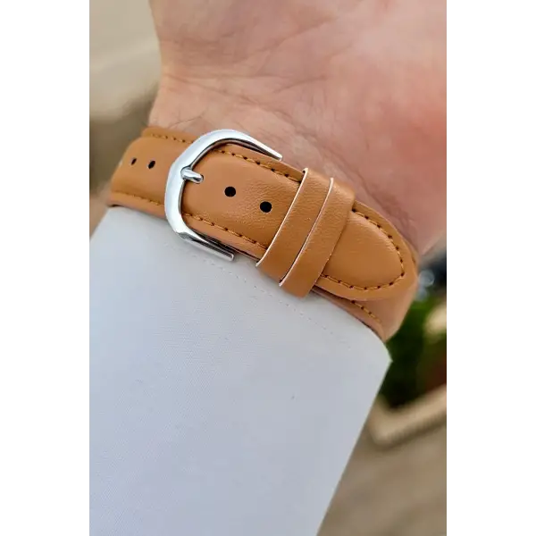 Casio Çelik Deri Kordon Erkek Kadın Kol Saati