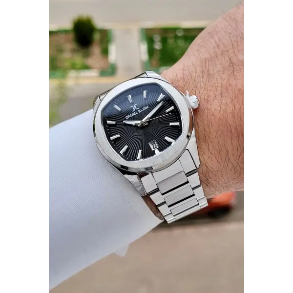 Daniel Klein DKISTE1785 Kadranı Siyah Kordonu Gümüş Renk 41 Mm Erkek Kol Saati