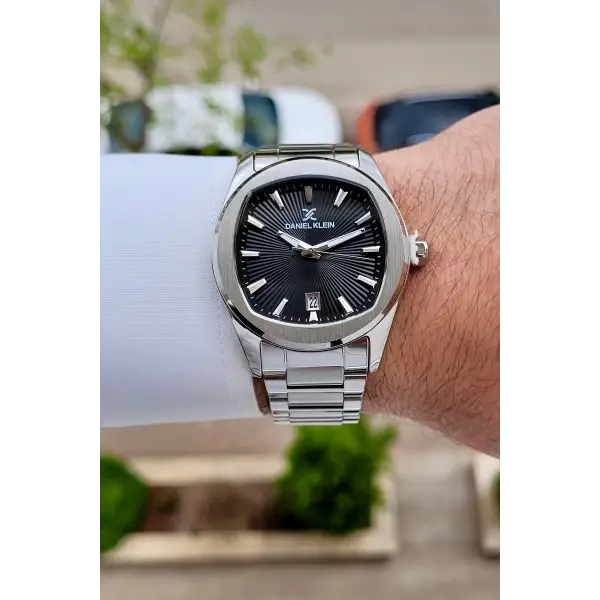 Daniel Klein DKISTE1785 Kadranı Siyah Kordonu Gümüş Renk 41 Mm Erkek Kol Saati