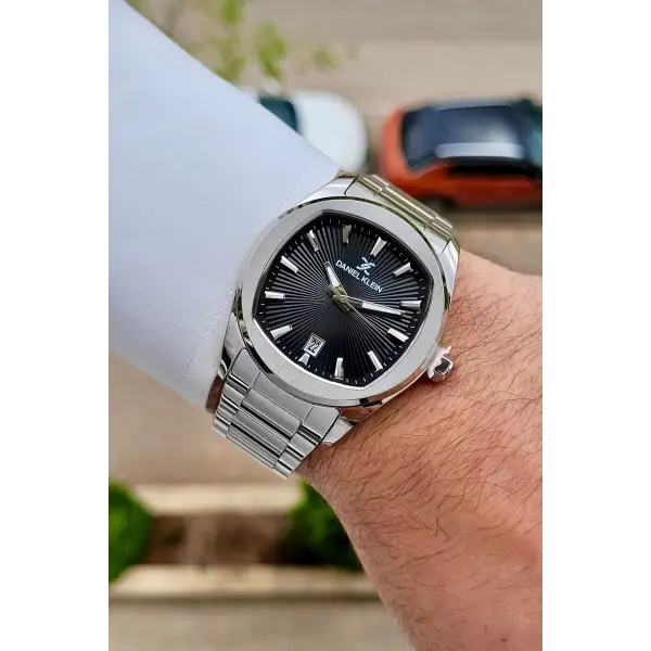 Daniel Klein DKISTE1785 Kadranı Siyah Kordonu Gümüş Renk 41 Mm Erkek Kol Saati