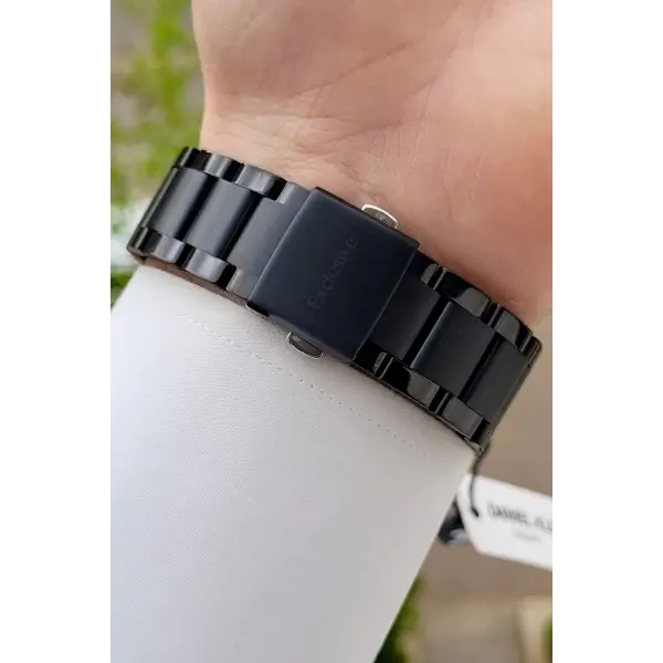 Kadranı Yeşil Kordonu Siyah Renk 42 Mm Erkek Kol Saati