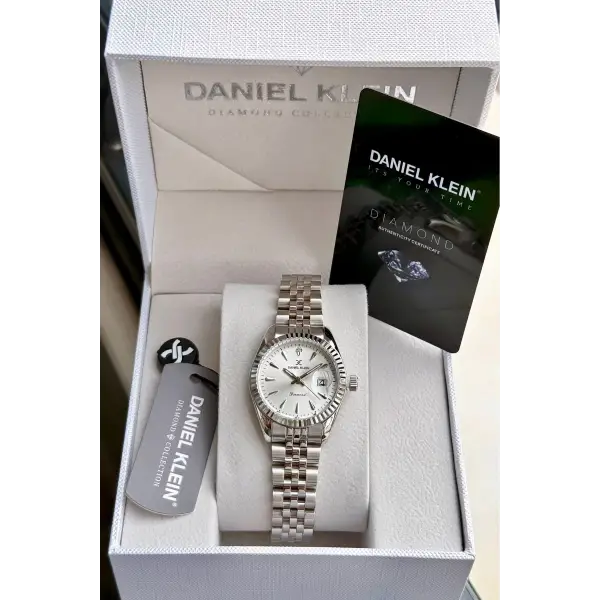 Diamond Gümüş Renk 28 Mm Kadın Kol Saati Ve Bileklik