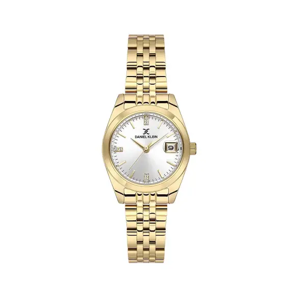 Gold Renk 28 Mm Kadın Kol Saati Ve Bileklik