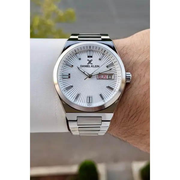 Gümüş Renk İç Göstergeleri Aktif Erkek Kol Saati