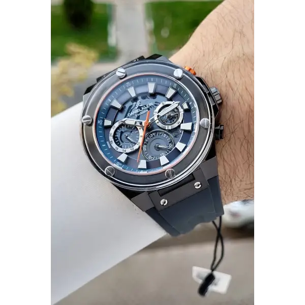 46 Mm Füme Renk İç Göstergeleri Aktif Erkek Kol Saati