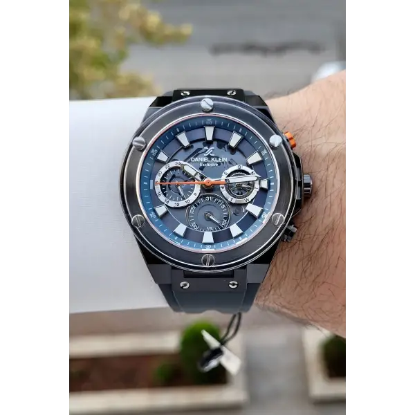 46 Mm Füme Renk İç Göstergeleri Aktif Erkek Kol Saati