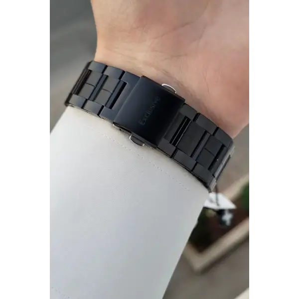 Siyah Renk İç Göstergeleri Aktif Erkek Kol Saati