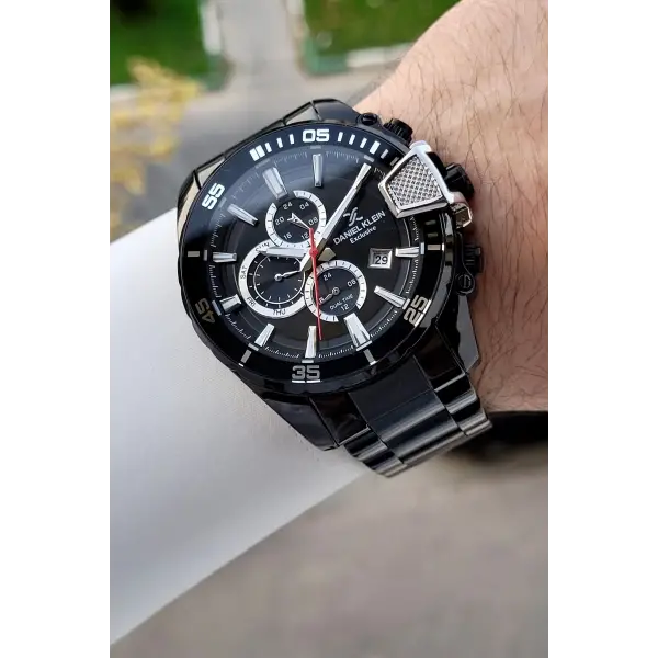 Siyah Renk 47 Mm İç Göstergeleri Aktif Erkek Kol Saati