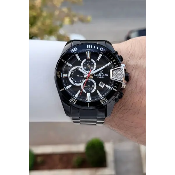 Siyah Renk 47 Mm İç Göstergeleri Aktif Erkek Kol Saati