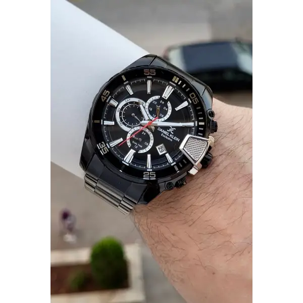 Siyah Renk 47 Mm İç Göstergeleri Aktif Erkek Kol Saati