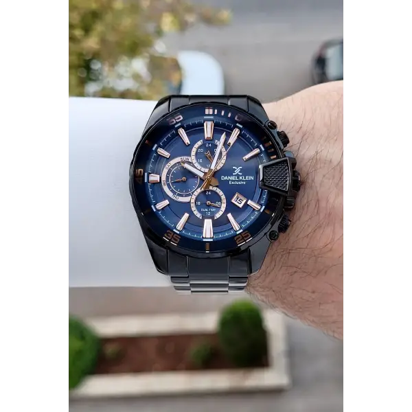 Kadranı Lacivert Kordonu Siyah Renk 47 Mm İç Göstergeleri Aktif Erkek Kol Saati