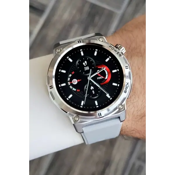 Gri Renk Android/ios Uyumlu Akıllı Saat